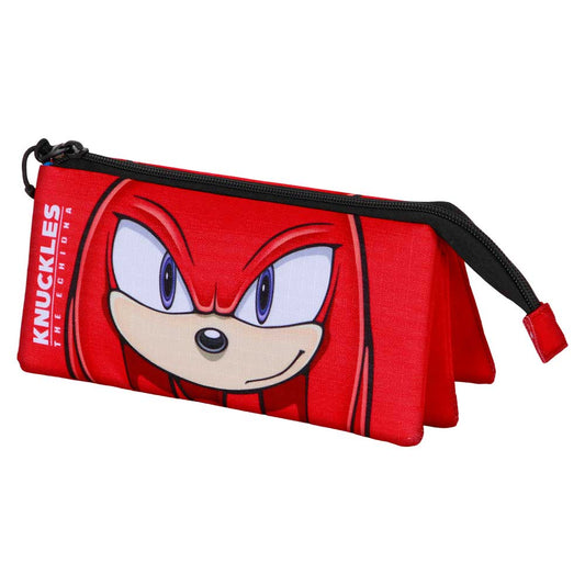 SEGA Sonic the Hedgehog Dreifach-Federmäppchen – Knuckles-Look