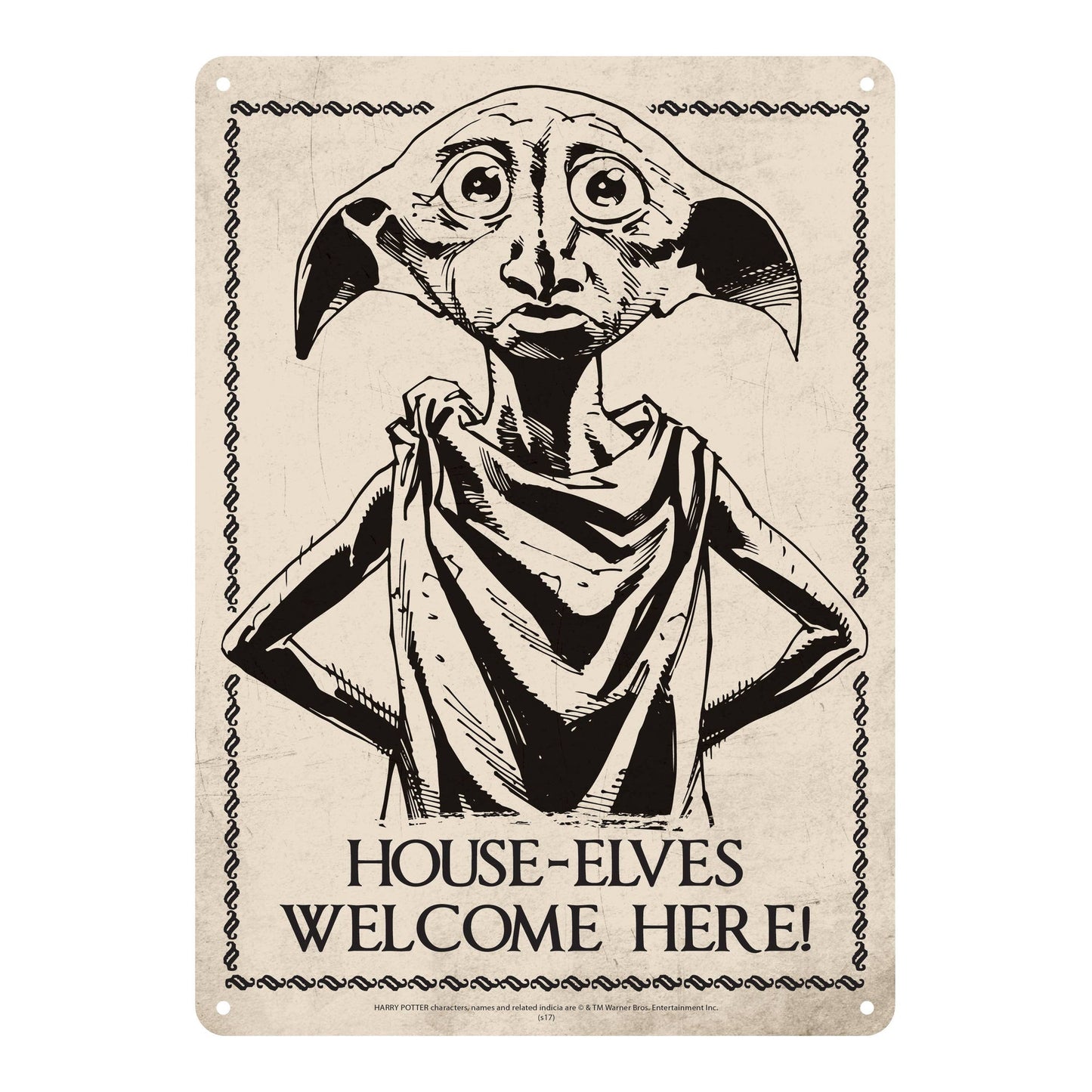 Plaque décorative en métal Harry Potter - Dobby