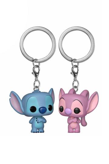 Pocket Pop Keychains: Disney - Stitch &amp; Angel (2-pack)