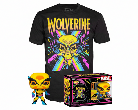 Wolverine  (Black Light) - Pop! & Tee