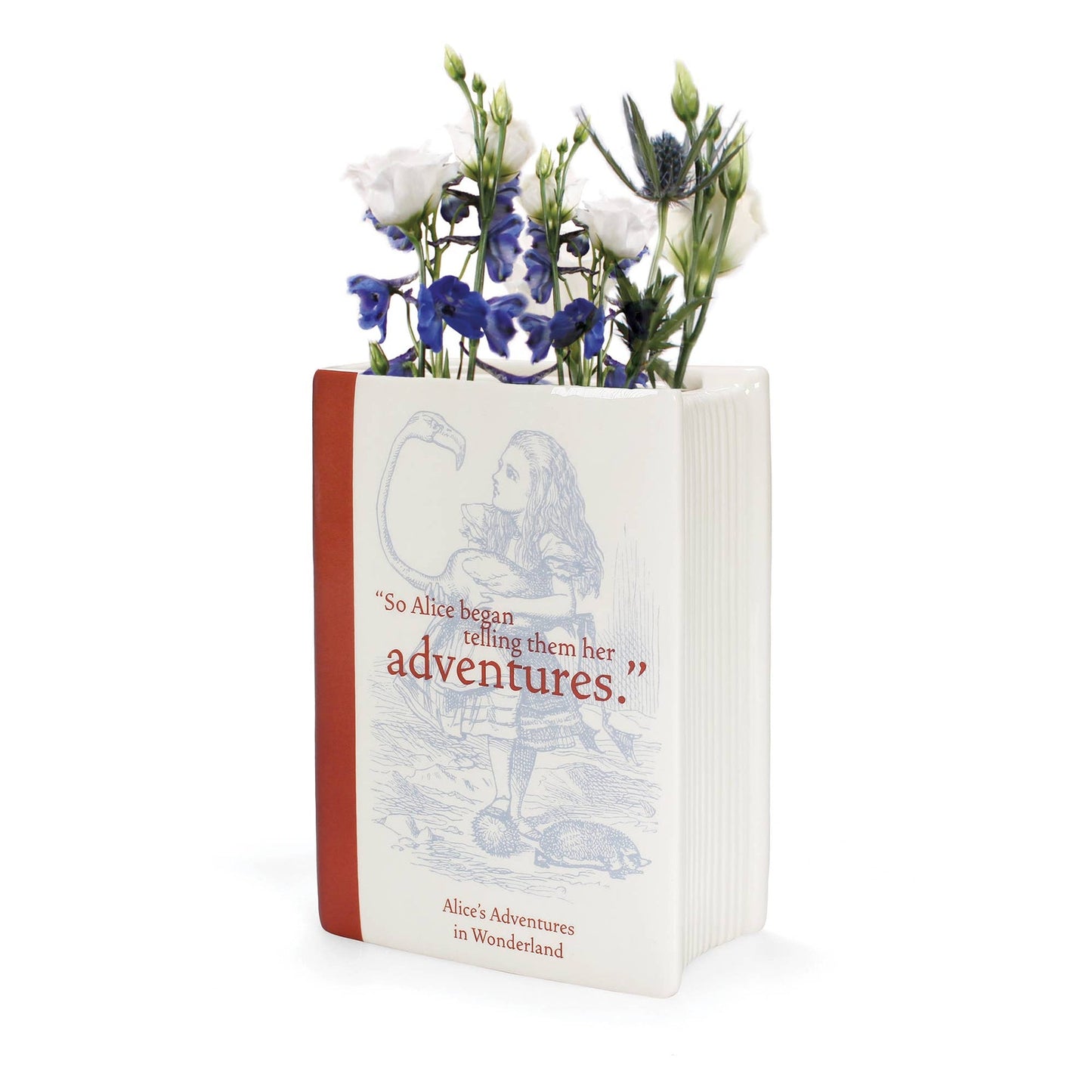 Vase in Buchform – Alice im Wunderland