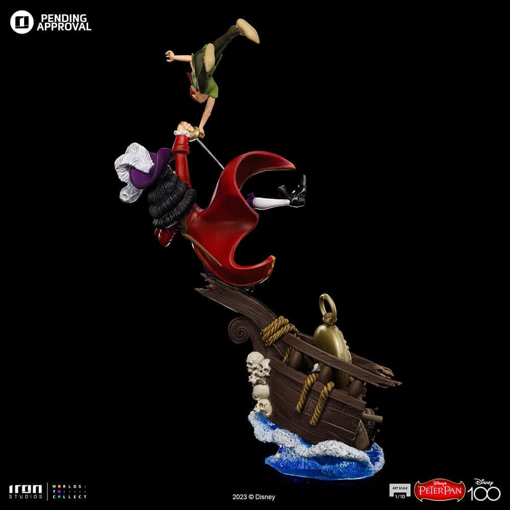 Statue Peter Pan vs Hook - Disney 100th - Peter Pan - Art Scale 1/10 - Disney Classics