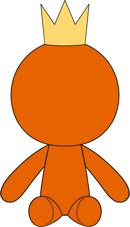 Plüschfigur König Orange (23 cm)