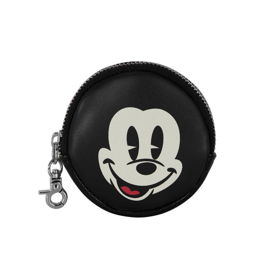 Mickey Mouse Face-Porte-monnaie Cookie, Noir