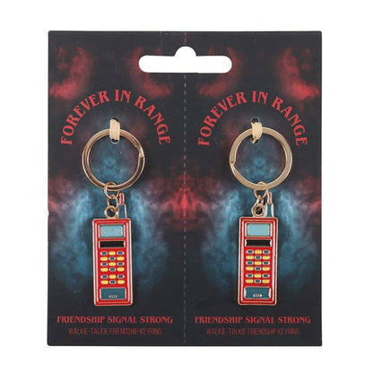 Set of 2 friendship walkie-talkie keychains