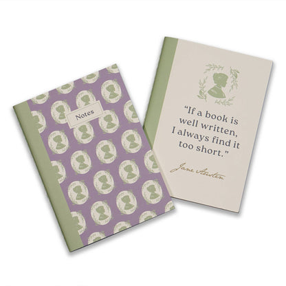 Ensemble de 2 carnets A6 Jane Austen