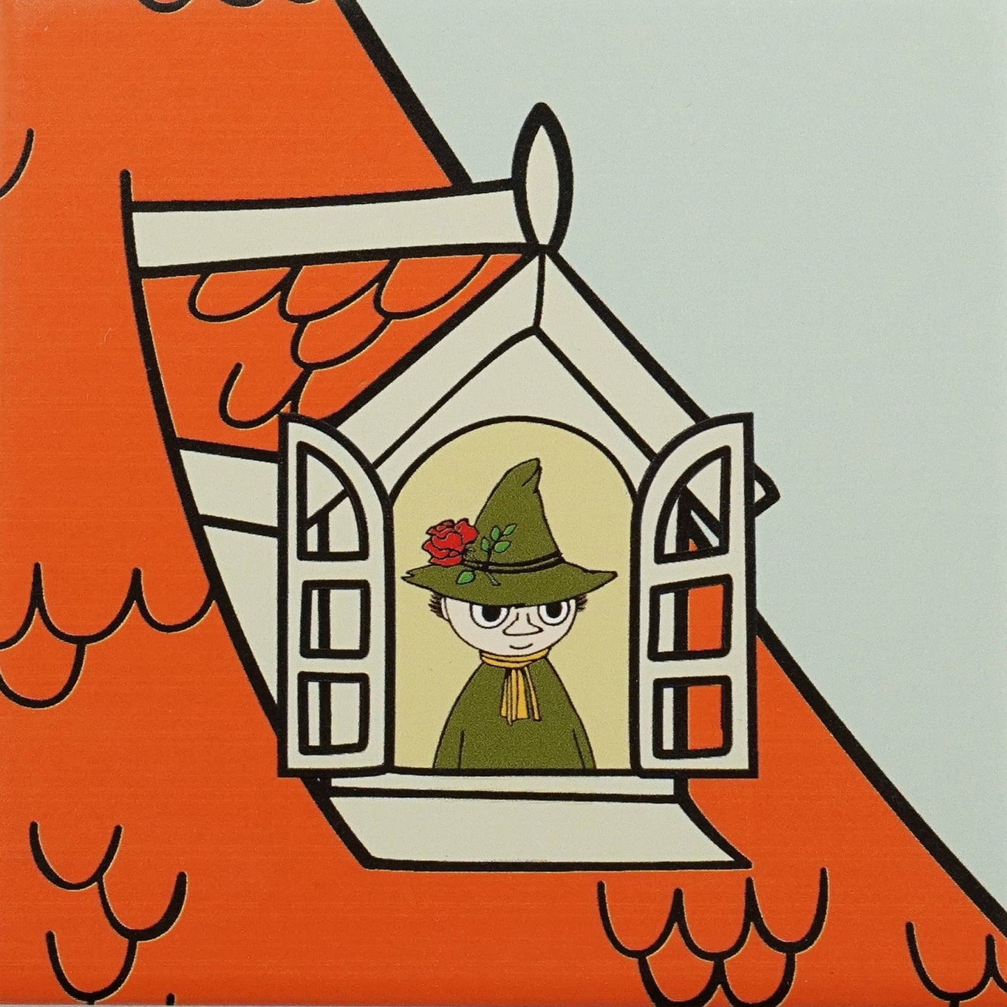 4 Moomin-Keramikuntersetzer – Zuhause