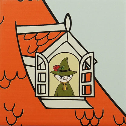 4 Moomin-Keramikuntersetzer – Zuhause