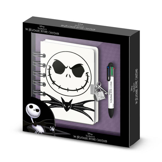 Tim Burtons Nightmare Before Christmas Notizbuch A5 + 6-farbiger Kugelschreiber