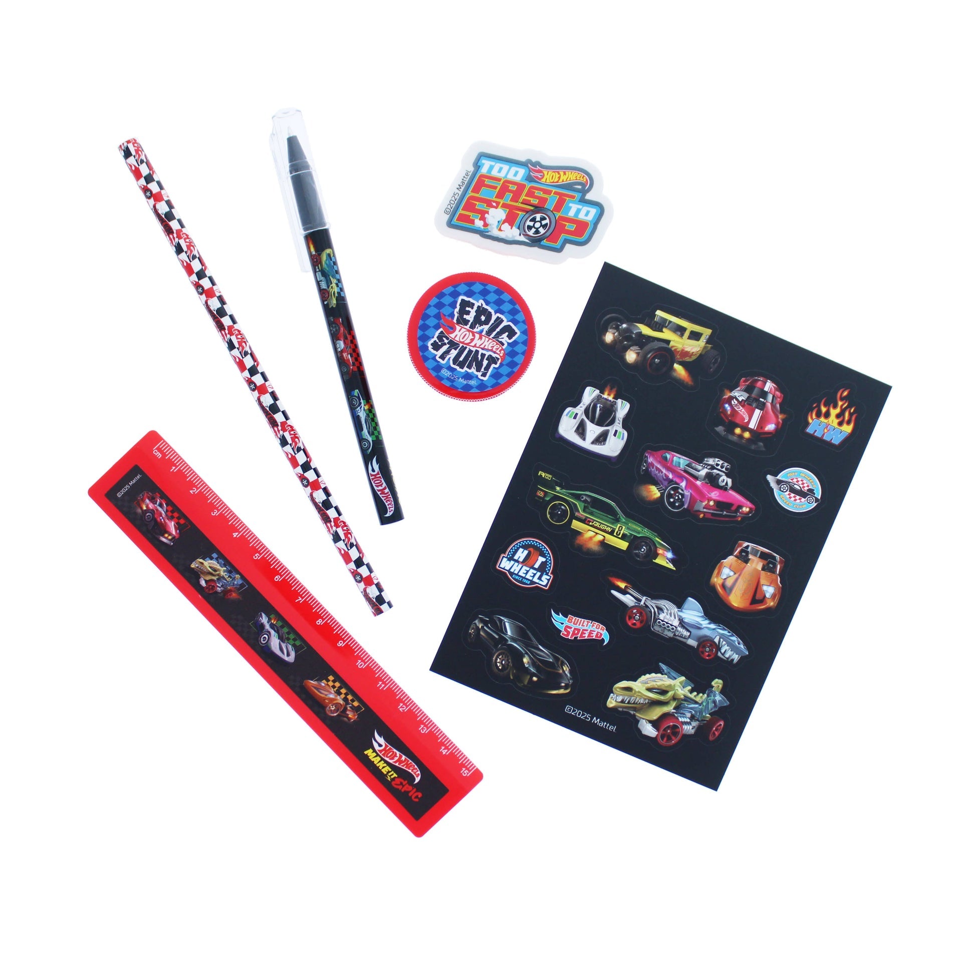 Ensemble de – papeterie Super Hot Wheels | Blueprint Collections – vue 3