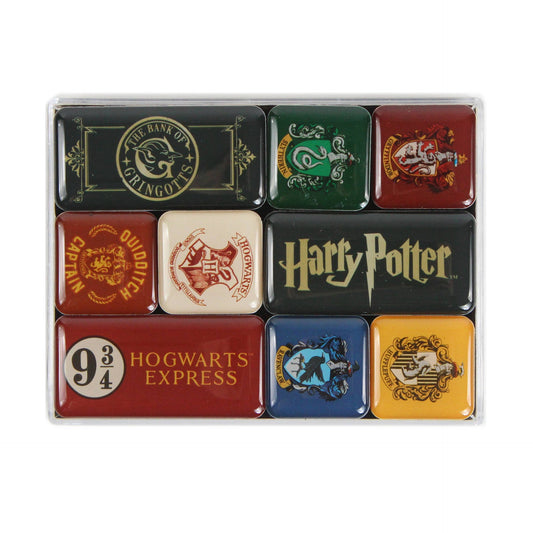 9er-Set Harry Potter Epoxidharz-Magnete - Häuser