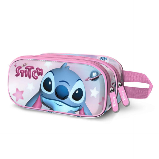 3D Double Disney Lilo & Stitch "Cosmic" Pencil Case