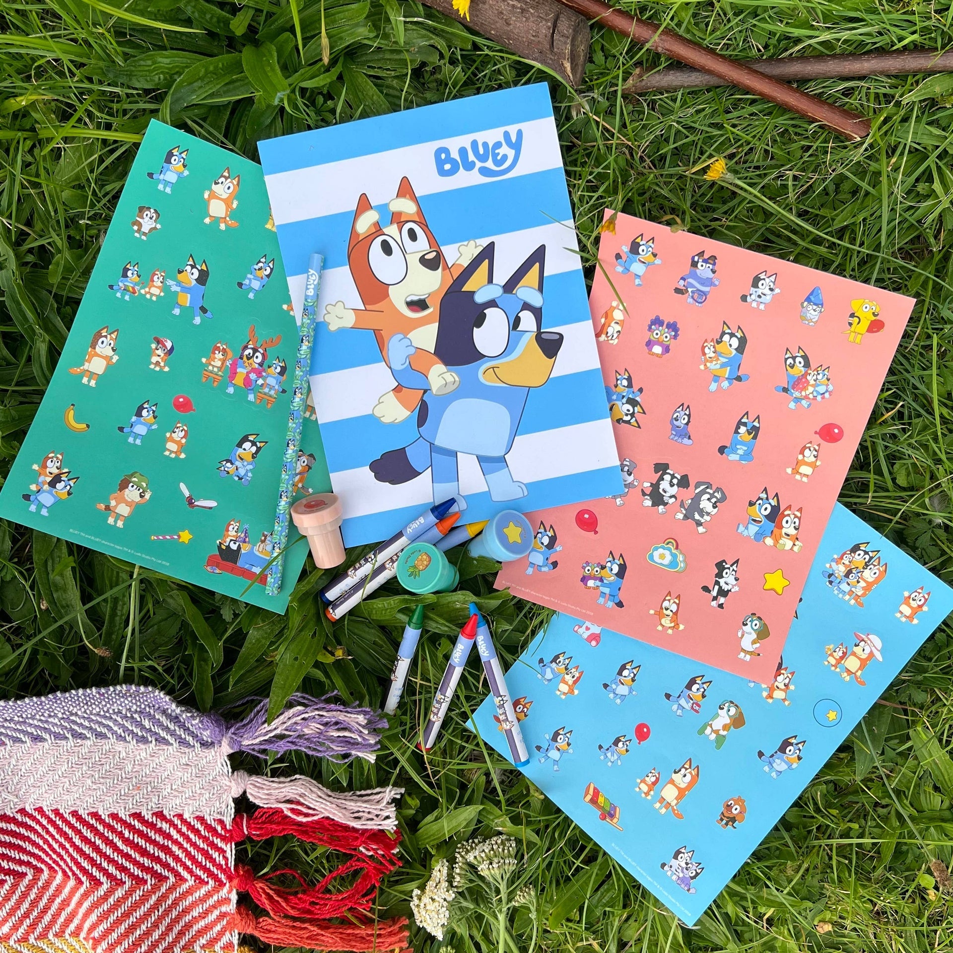 Ensemble – Bluey de coloriage, autocollants et tampons | Blueprint Collections – vue 14