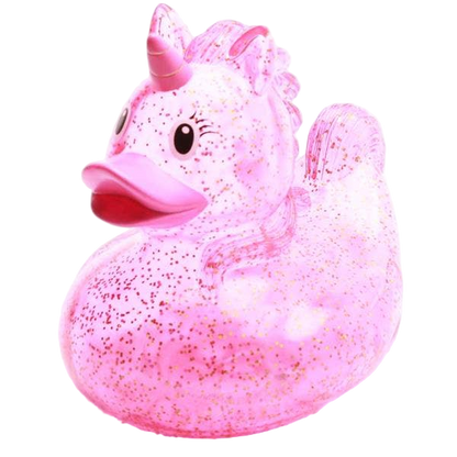 Canard Licorne Rose Pailleté XL