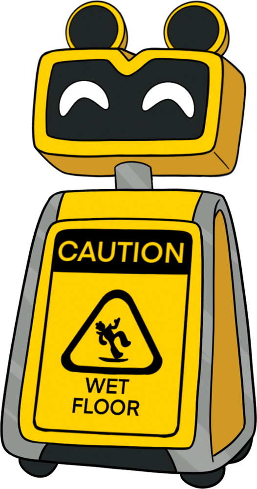 Warnschild "Nasser Boden" Pin