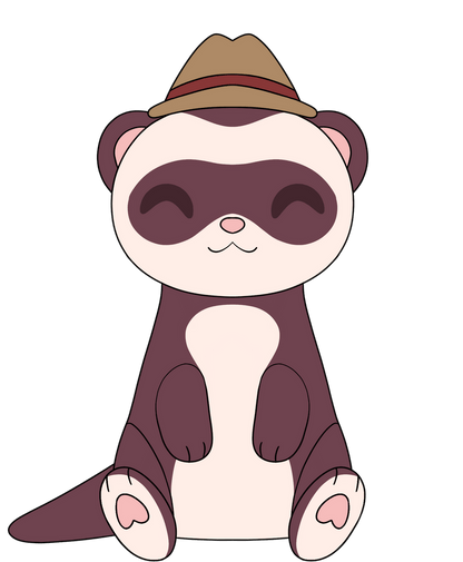 FootofaFerret Ferret Plush (9in)