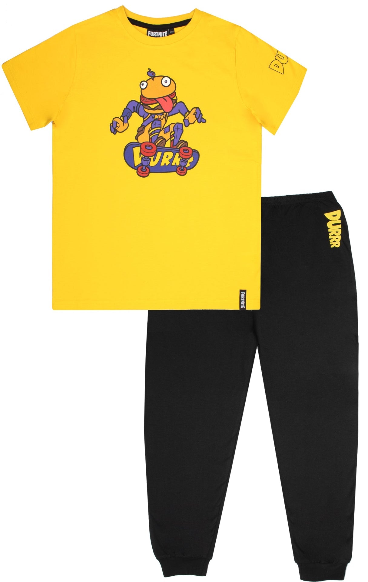 Fortnite Pyjamas with Durr Burger Beef Boss Motif