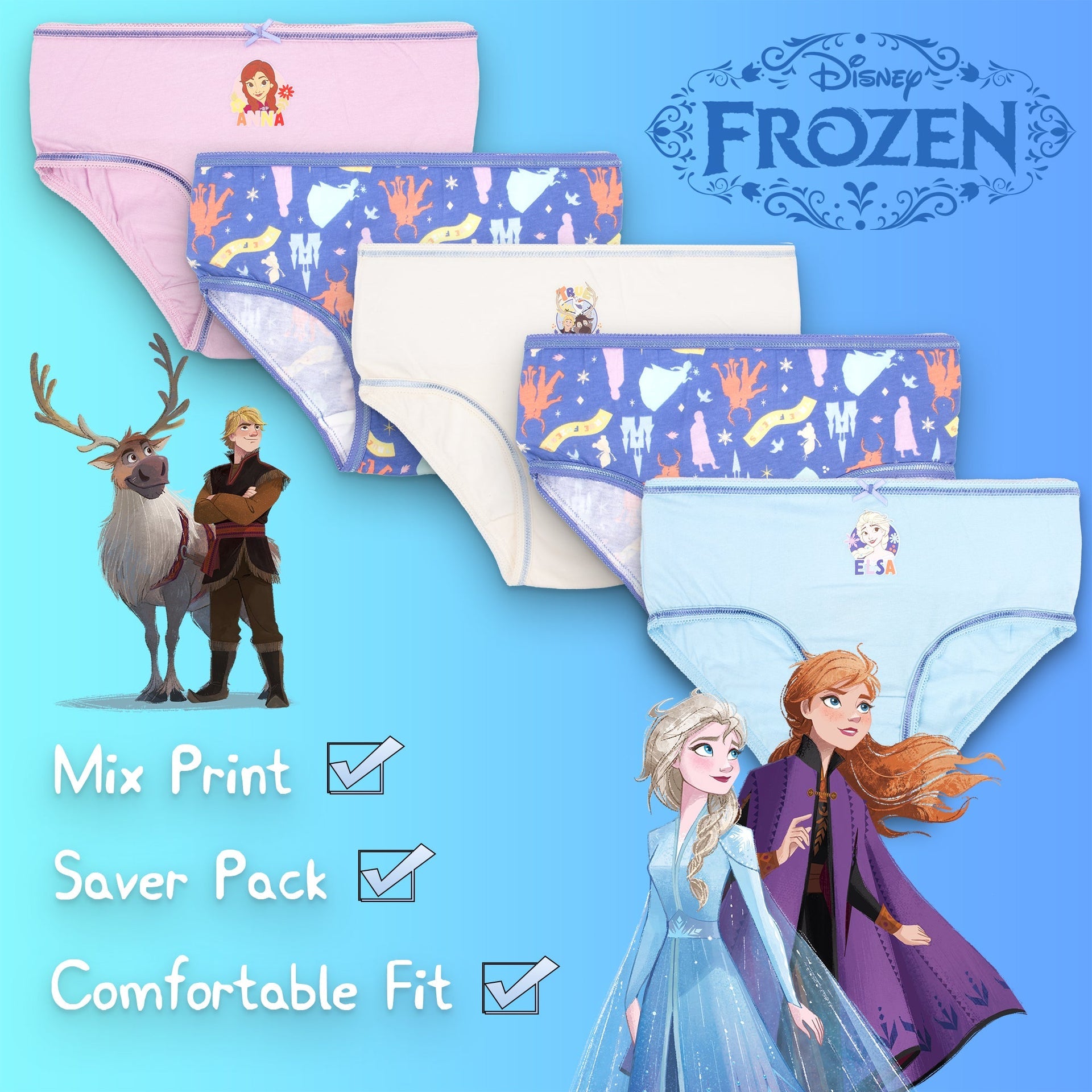 Sous-vêtement enfant Disney Frozen – Fringoo