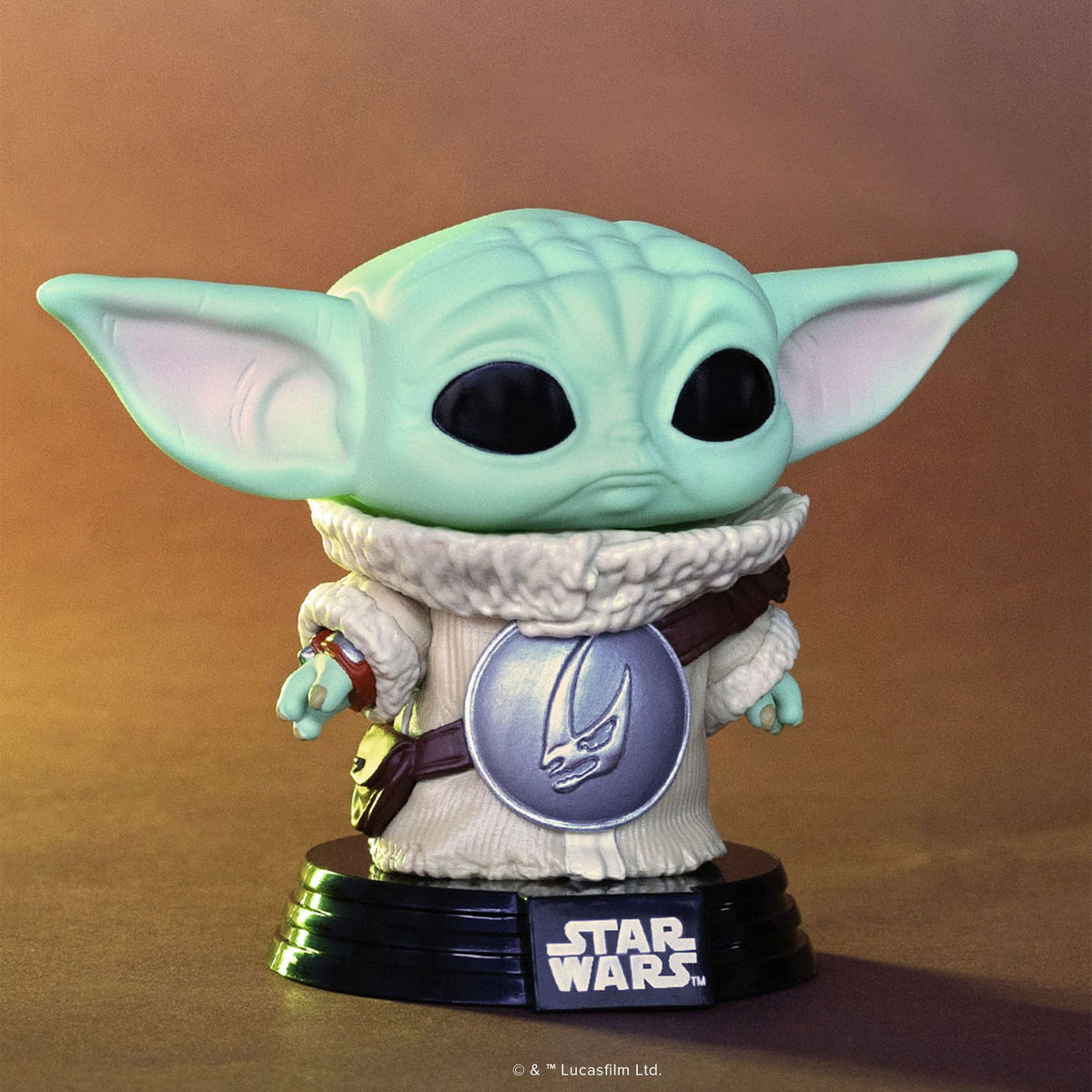 Pop! Grogu with Mudhorn Chest Armor #819 - lifestyle
