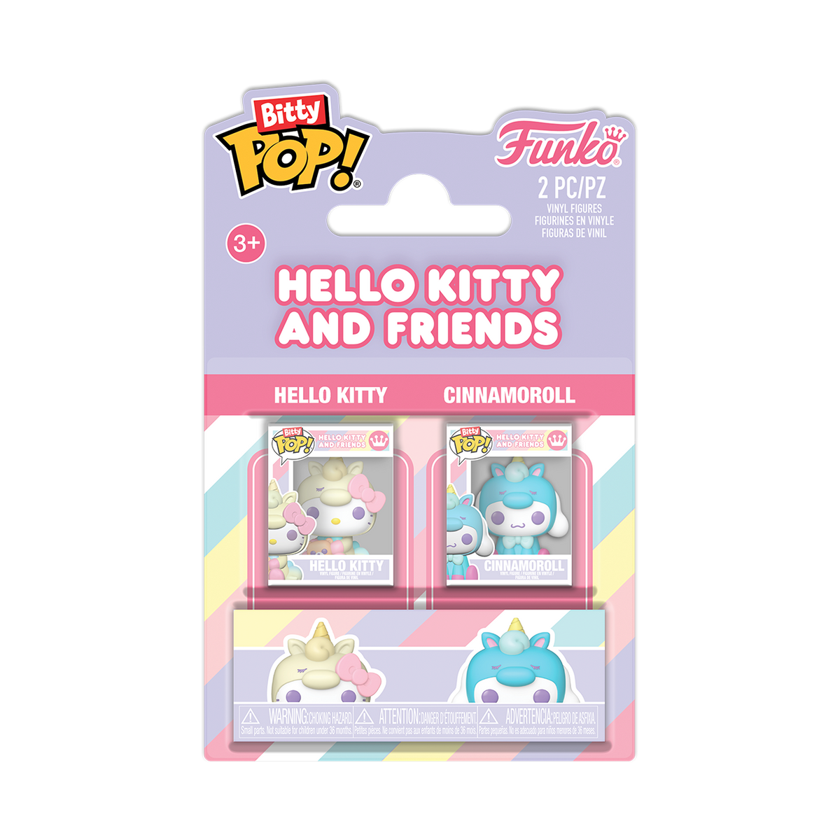 Bitty Pop! Hello Kitty & Cinnamoroll 2-Pack - packaging officiel