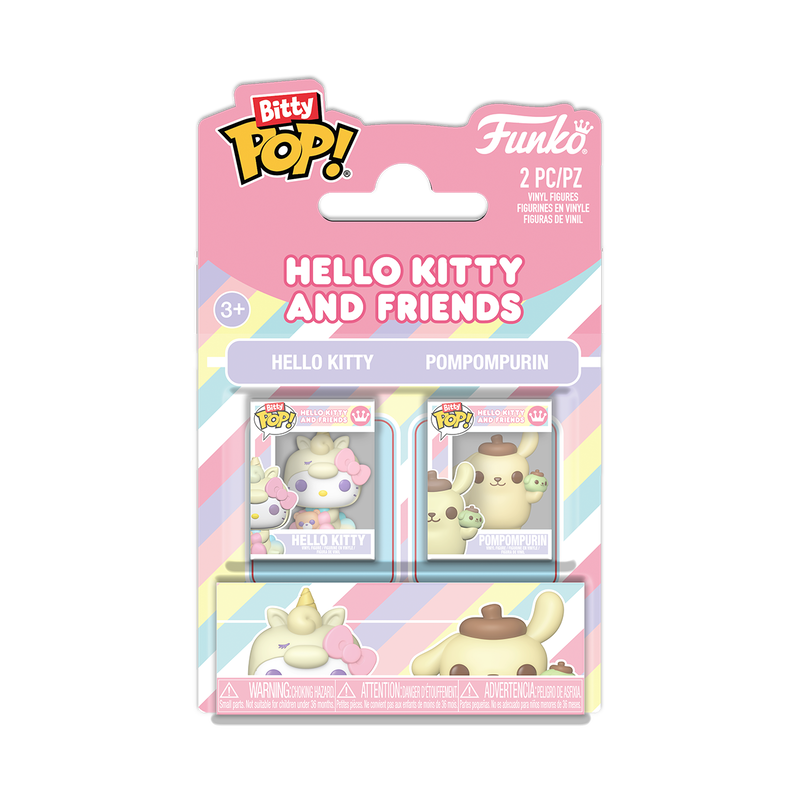 Bitty Pop! Hello Kitty & Pompompurin 2-Pack - packaging officiel