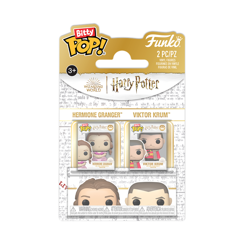 Bitty Pop! Hermione Granger & Viktor Krum 2-Pack - packaging officiel