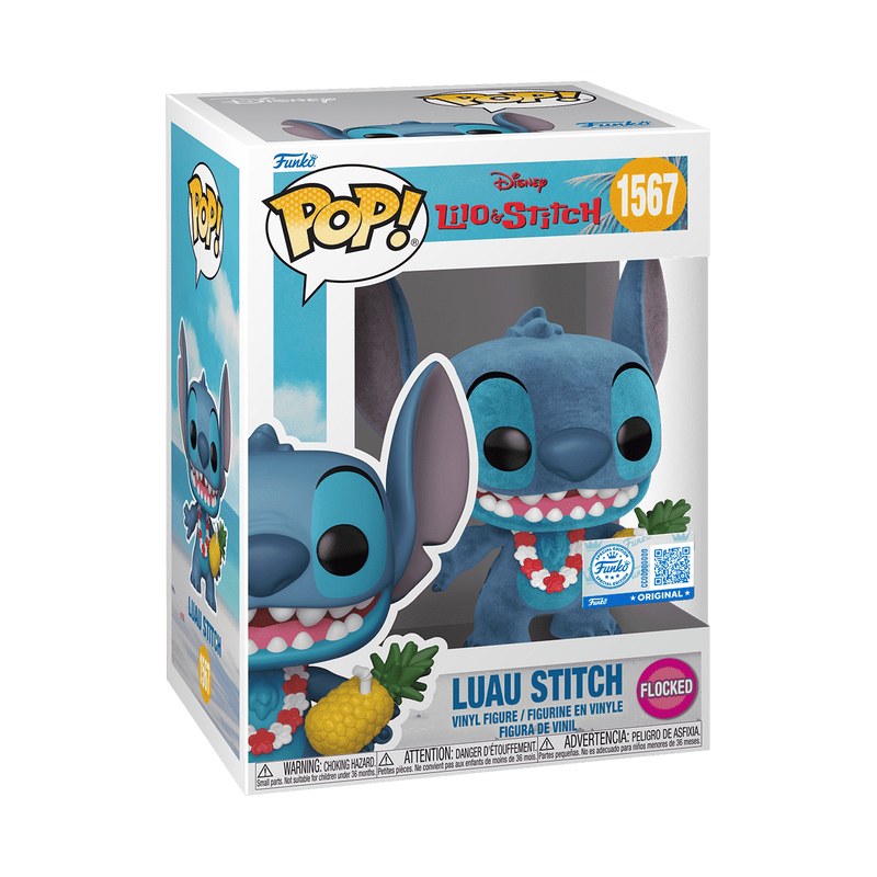 Pop! Stitch Luau (Flocked) - packaging officiel