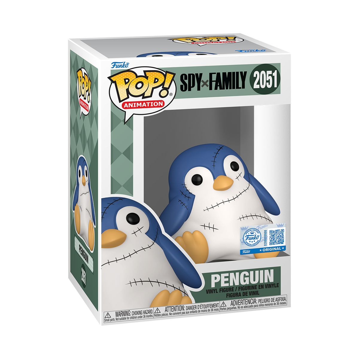 Pop! Penguin with Stitches - packaging officiel
