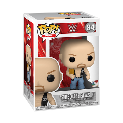 Pop! Stone Cold Steve Austin avec Ceinture de Champion - packaging officiel