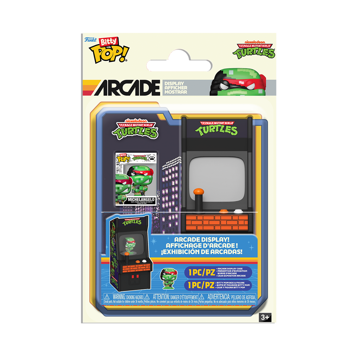 Bitty Pop! Arcade Teenage Mutant Ninja Turtles - packaging officiel