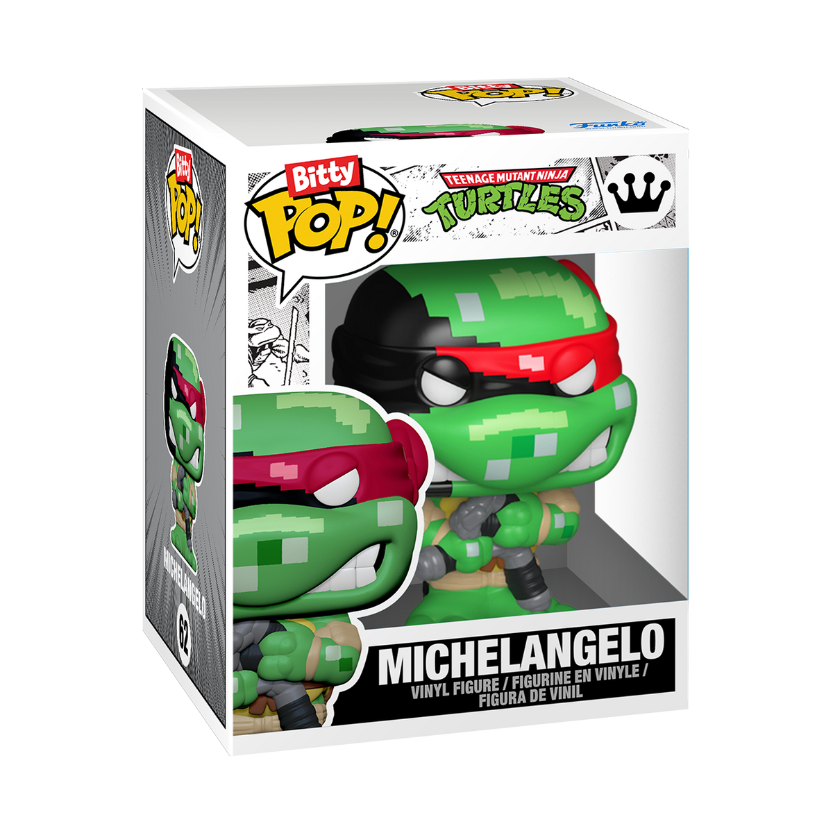 Bitty Pop! Arcade Teenage Mutant Ninja Turtles - boîtier officiel