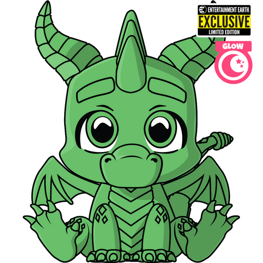 Spyro im Dunkeln leuchtend