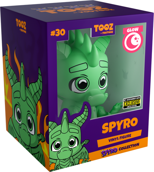 Spyro im Dunkeln leuchtend