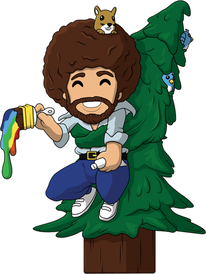 Bob Ross Übergabe des Helden
