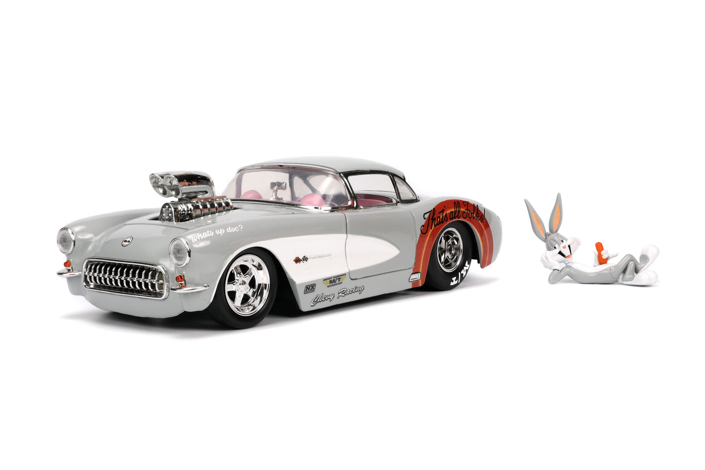 looney tunes 1967 chevy corvette 1 24 jada toys