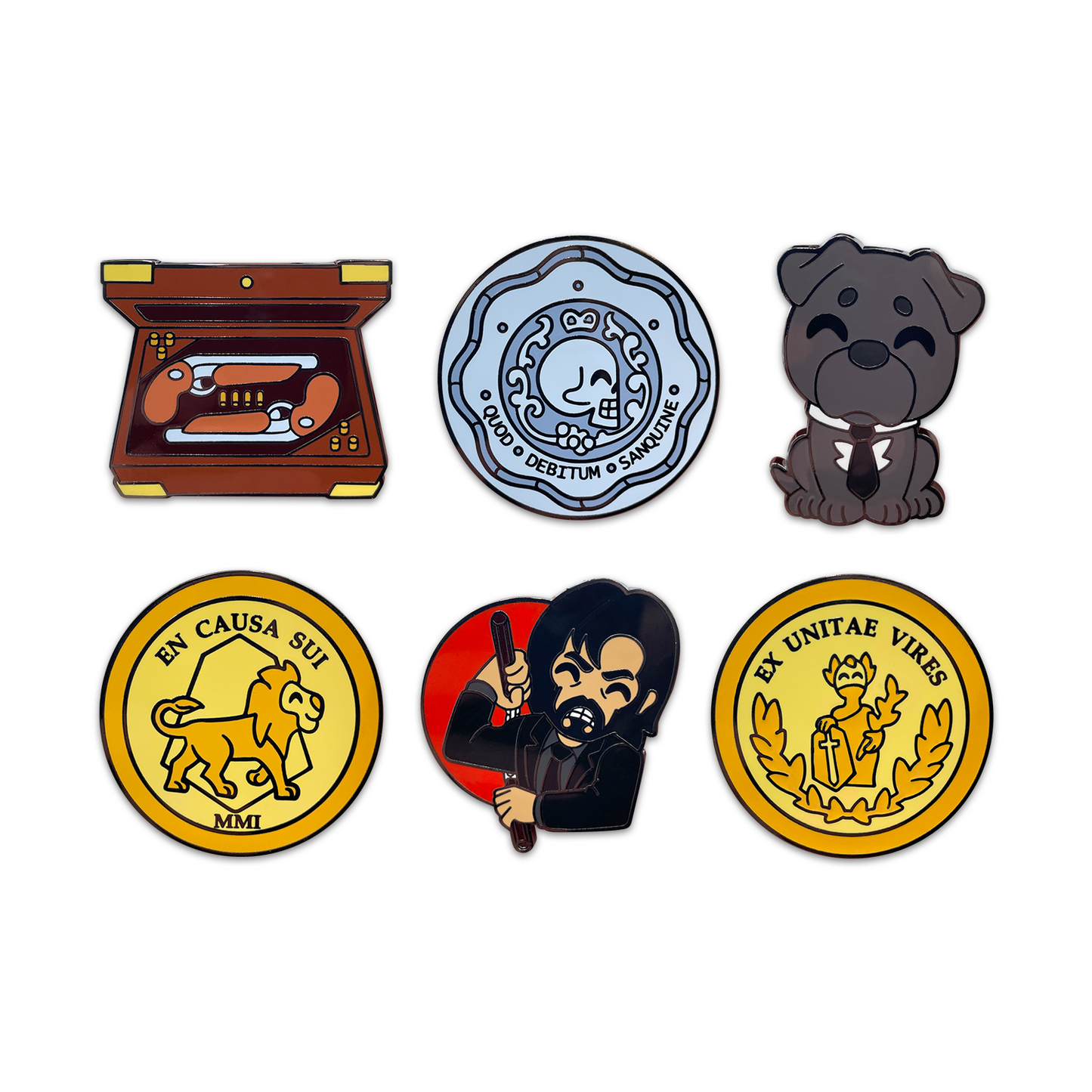 John Wick Anstecknadel-Set