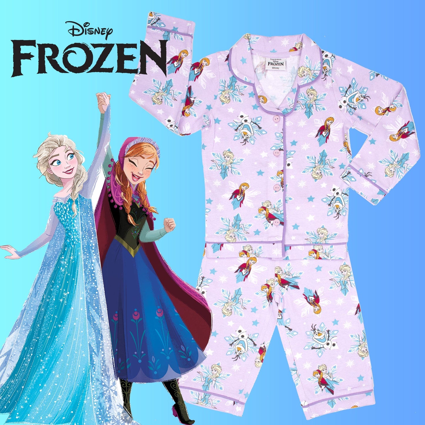 Pyjama enfant – FROZEN with Buttons