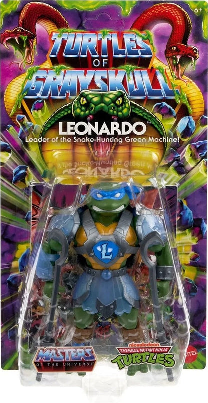 leonardo turtles of grayskull mattel