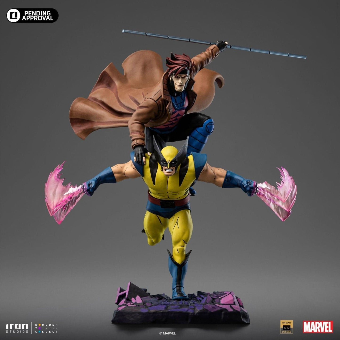 Statue Gambit und Wolverine – X-Men 97 – Art Scale 1/10 – Marvel Comics