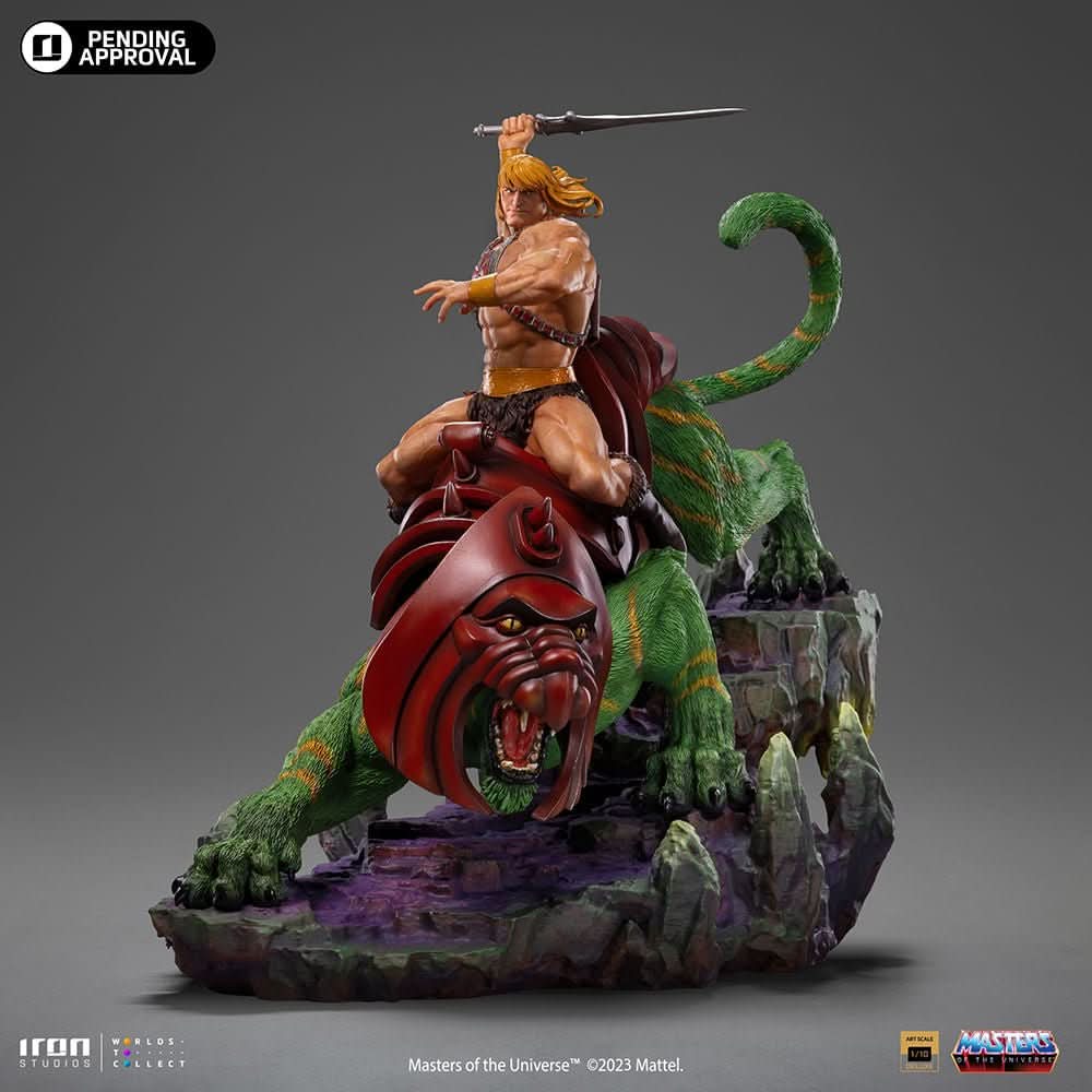 Statue He-Man and Battle Cat - Masters of the Universe - Art Scale 1/10