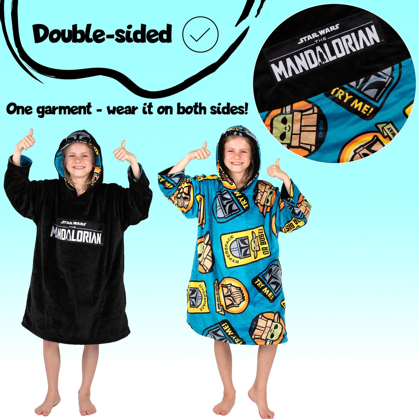 Star Wars Mandalorian Oversized Sweat à capuche Couverture