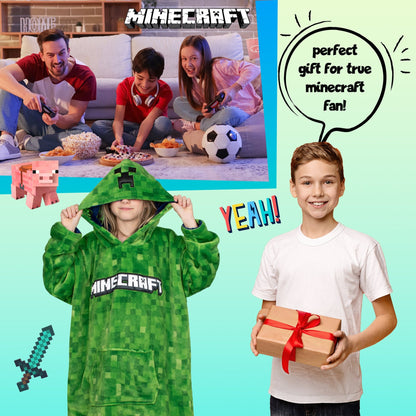 Sweat à capuche Minecraft – Oversized Blanket