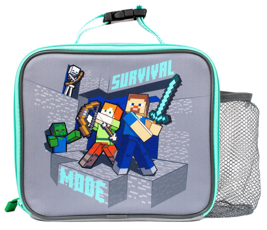 Essensbeutel – Minecraft mit Netztasche – Steve & Alex