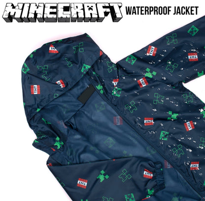 Minecraft Navy bleu Waterproof Jacket