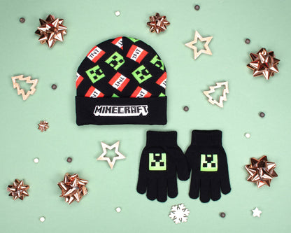 Ensemble bonnet et gants – Minecraft Set