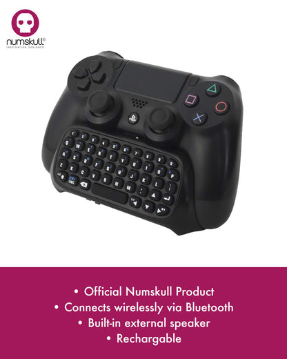 Numskull PlayStation 4 PS4 Bluetooth Wireless Mini Tastatur / Chatpad
