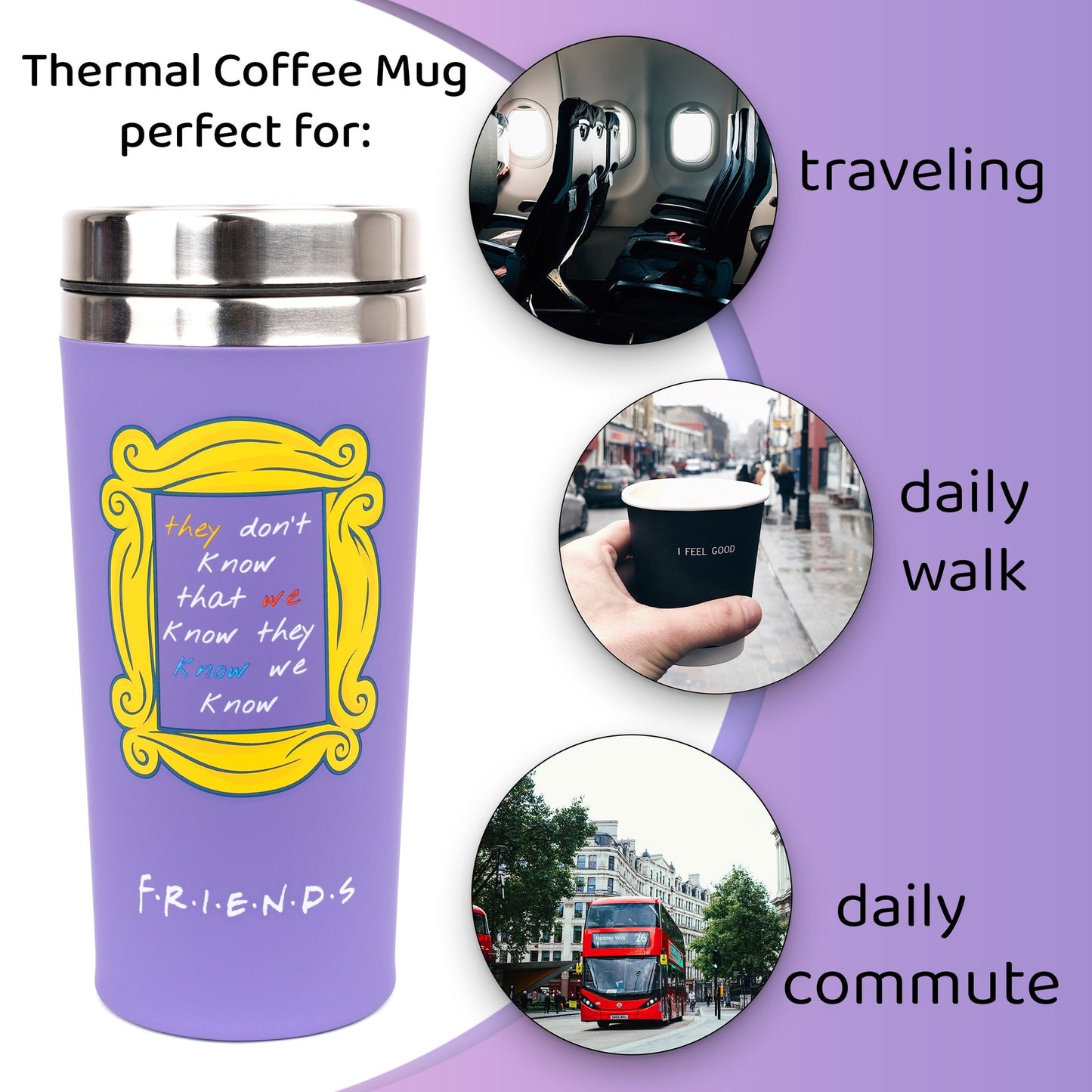 Mug – Friends Travel – violet