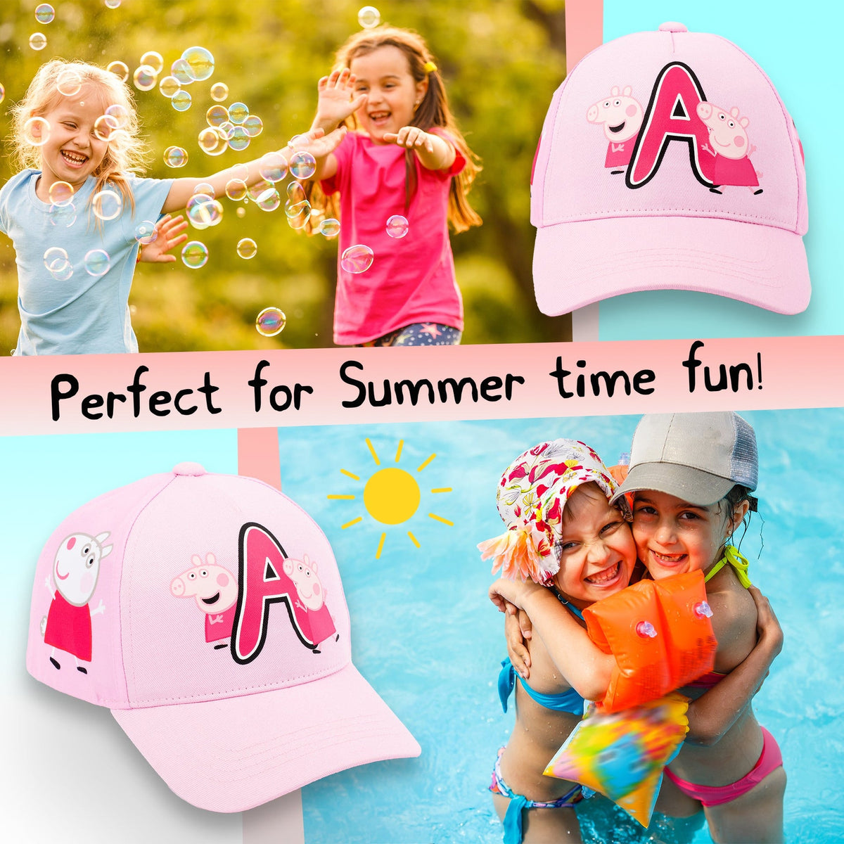 Kinderkappe – Sommerhut – Peppa Pig