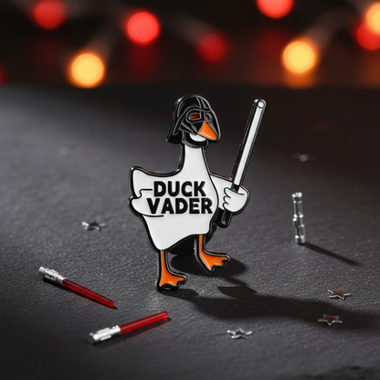Photo produit - Pin's Canard Blanc Duck Vador