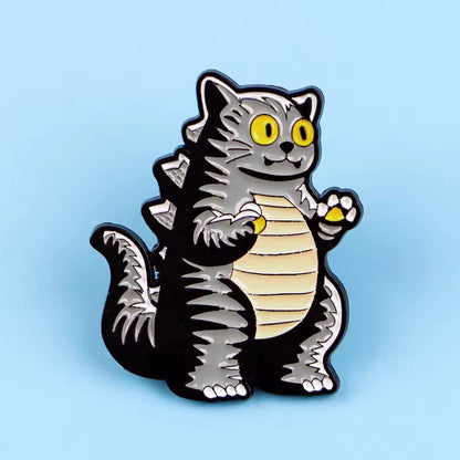 Photo produit - Pin's Chat "Catzilla"